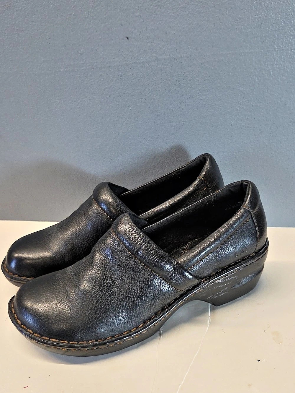 B.o.c. Leather Clogs Black US 10
